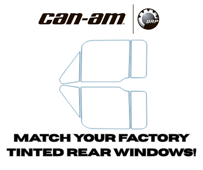 2025 Can-Am Defender Crew front tint — match kit close-up detail