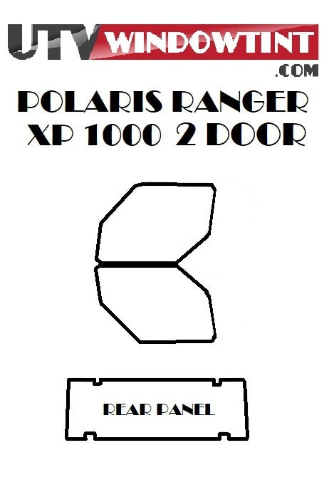 Polaris Ranger 1000 XP window tint — carbon vs ceramic film comparison