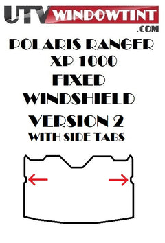 Polaris Ranger 1000 XP fixed windshield tint installed — version 2, 2018-current