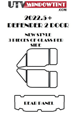 Can-Am Defender HD10 tint — rear window detail shot