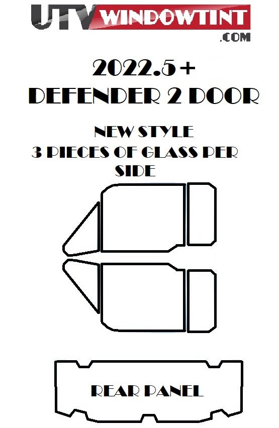 Can-Am Defender HD10 tint — rear window detail shot