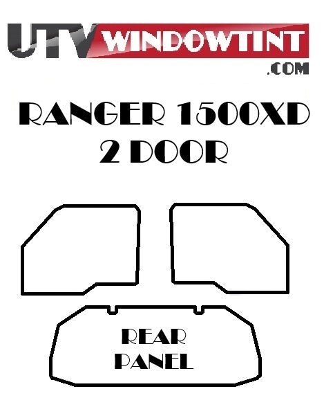 Ranger 1500 XD window tint — carbon vs ceramic film comparison