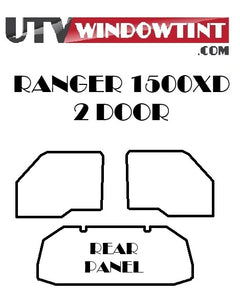 Ranger 1500 XD window tint — carbon vs ceramic film comparison
