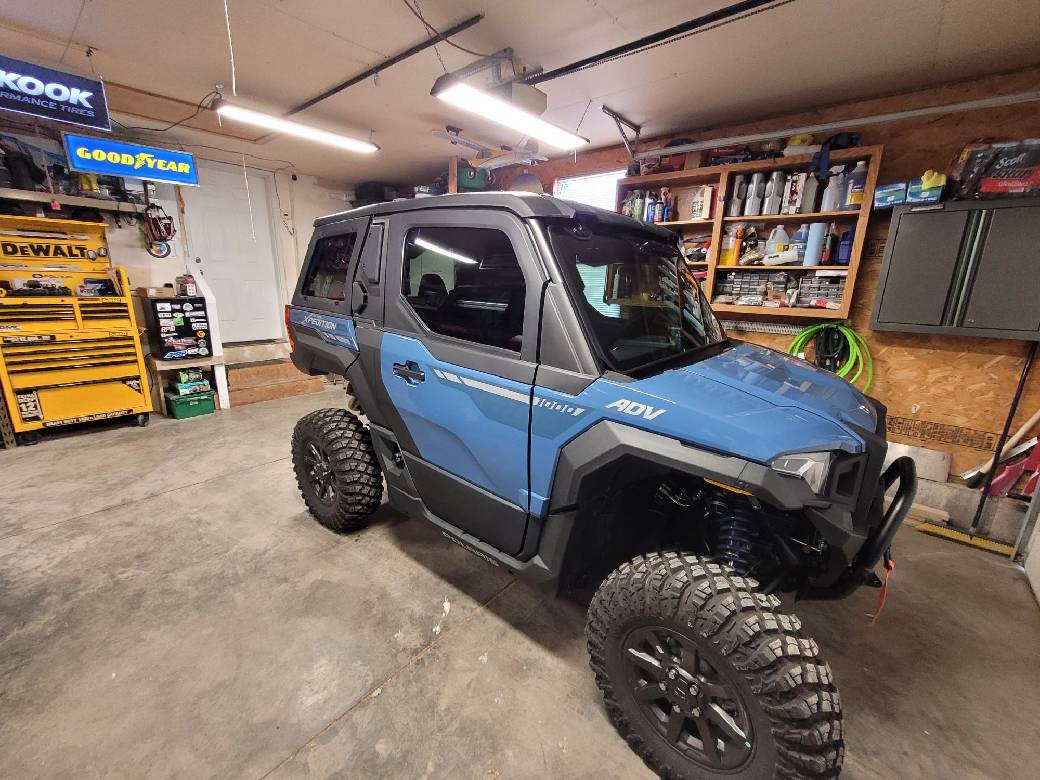 Polaris Xpedition ADV window tint installed — passenger side view