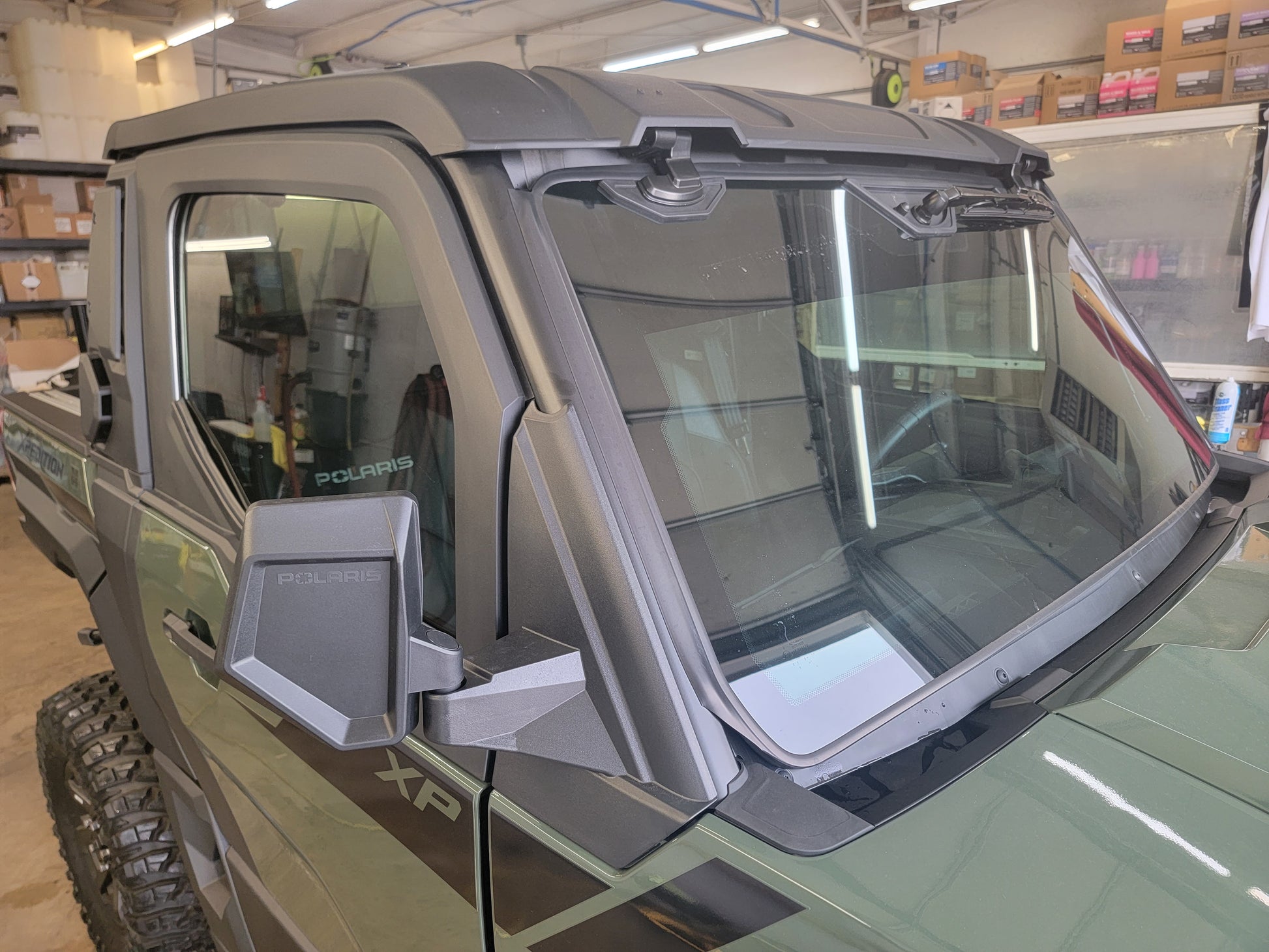 Polaris Xpedition XP window tint — overhead view all windows