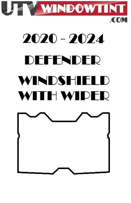 Can-Am Defender Crew HD11 window tint — overhead view all windows