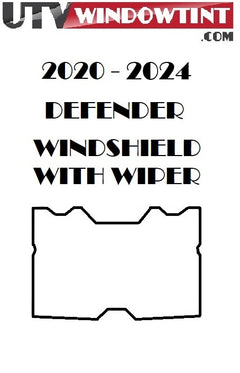 Can-Am Defender Crew HD11 window tint — overhead view all windows