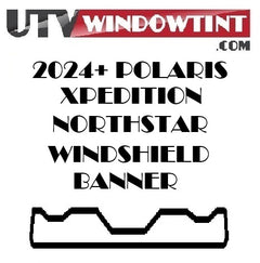Polaris Xpedition XP5 tint — rear door and bed cap window detail