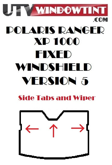 Polaris Ranger 1000 XP windshield tint installed — fixed version 5, 2018-current