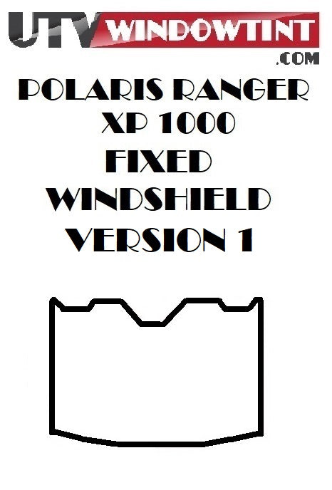 Polaris Ranger 1000 XP fixed windshield tint installed — version 1, 2018-current