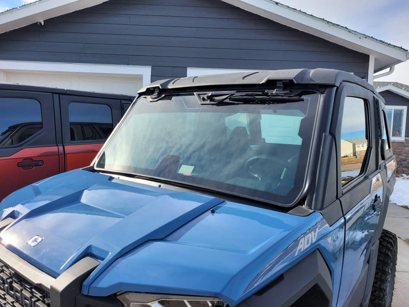 Polaris Xpedition ADV tint — bed cap rear window detail