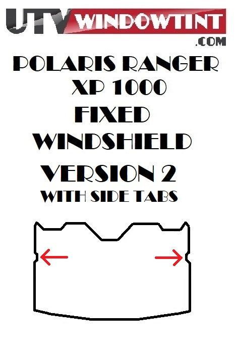Polaris Ranger 1000 XP Crew tint — rear door window detail