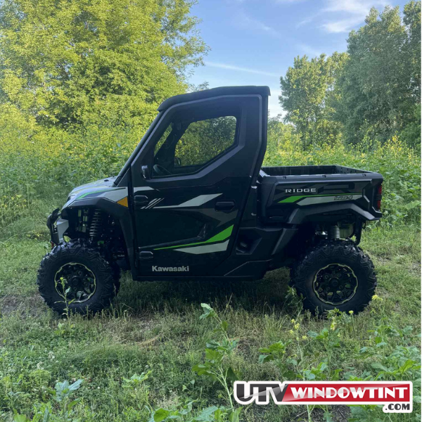Kawasaki Ridge 2-door window tint installed — UTV main shot