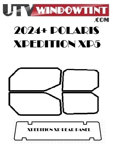 Polaris Xpedition XP5 window tint — driver side door close-up