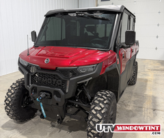 CFMOTO U10 full windshield tint installed — showing clarity and coverage