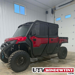 CFMOTO U10XL tint packaging — precision-cut pieces labeled by window