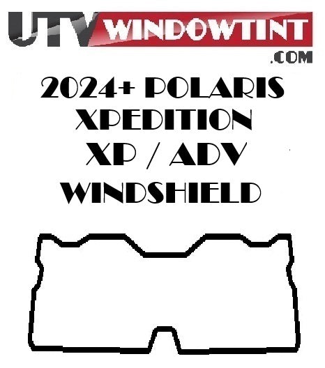 Polaris Xpedition ADV/XP windshield tint installed — 2024-current