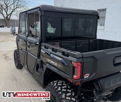 CFMOTO U10XL window tint — carbon vs ceramic film comparison